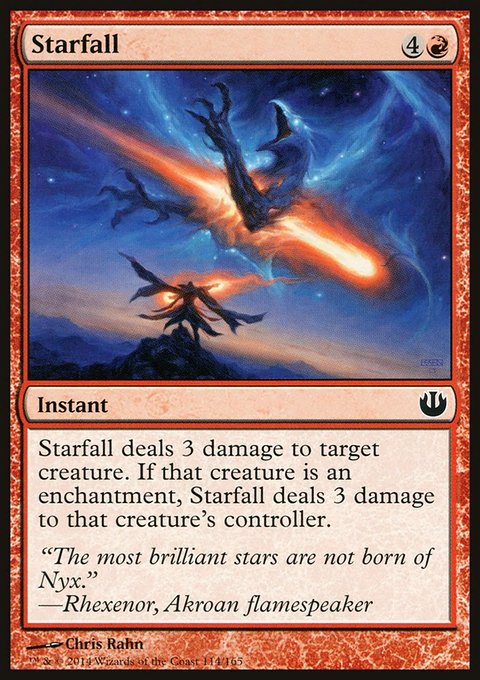 Starfall, Journey into Nyx #114, Magic: The Gathering card