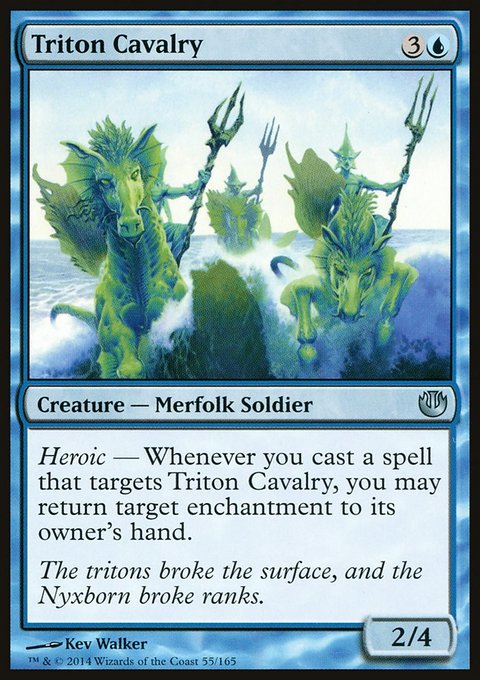 Triton Cavalry, Journey into Nyx #55, Magic: The Gathering card