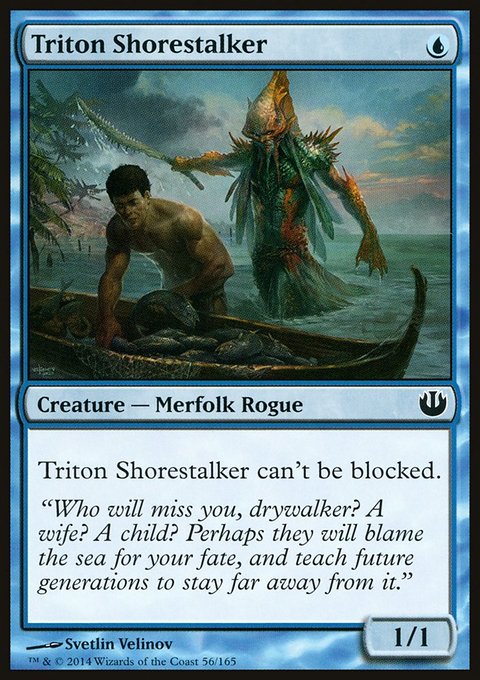 Triton Shorestalker, Journey into Nyx #56, Magic: The Gathering card