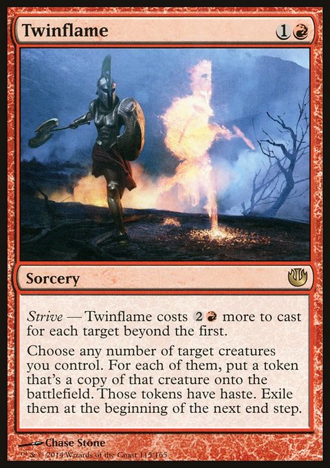 Twinflame, Journey into Nyx #115, Magic: The Gathering card