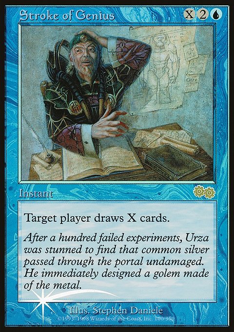 Stroke of Genius, Judge Gift Cards 1998 #2, Magic: The Gathering card