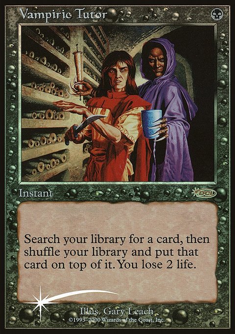 Vampiric Tutor, Judge Gift Cards 2000 #2, Magic: The Gathering card