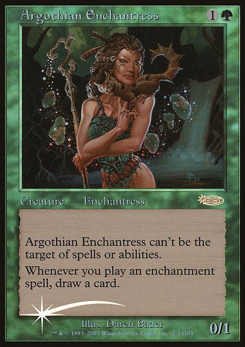 Argothian Enchantress, Judge Gift Cards 2003 #2, Magic: The Gathering card