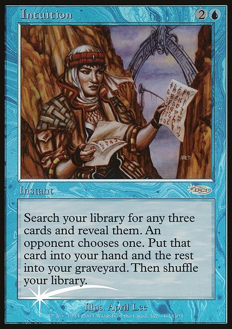 Intuition, Judge Gift Cards 2003 #1, Magic: The Gathering card