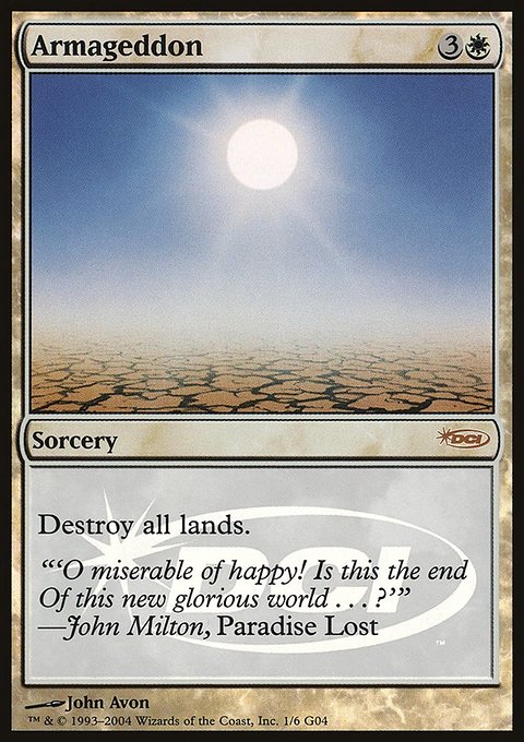 Armageddon, Judge Gift Cards 2004 #1, Magic: The Gathering card