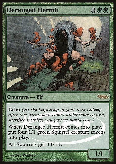 Deranged Hermit, Judge Gift Cards 2004 #5, Magic: The Gathering card