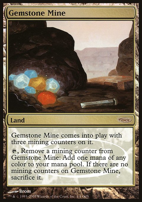 Gemstone Mine, Judge Gift Cards 2005 #1, Magic: The Gathering card