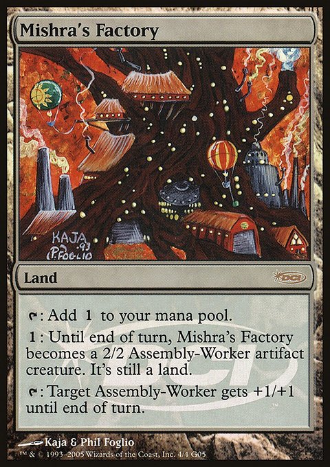 Mishra's Factory, Judge Gift Cards 2005 #4, Magic: The Gathering card