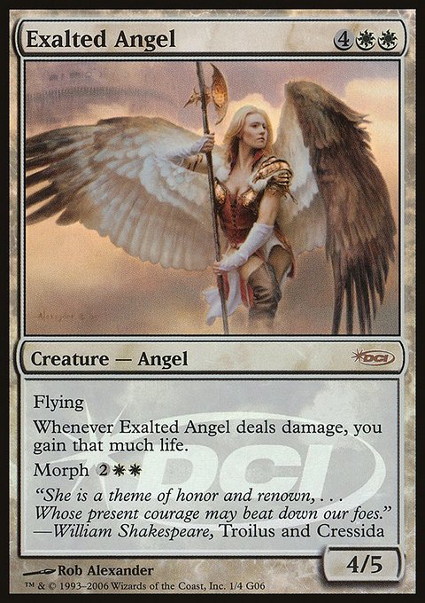 Exalted Angel, Judge Gift Cards 2006 #1, Magic: The Gathering card