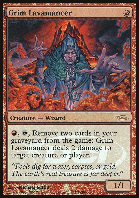 Grim Lavamancer, Judge Gift Cards 2006 #2, Magic: The Gathering card