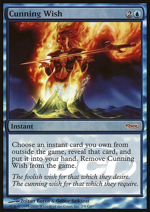 Cunning Wish, Judge Gift Cards 2007 #2, Magic: The Gathering card