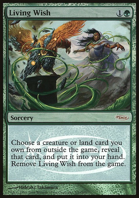 Living Wish, Judge Gift Cards 2008 #5, Magic: The Gathering card