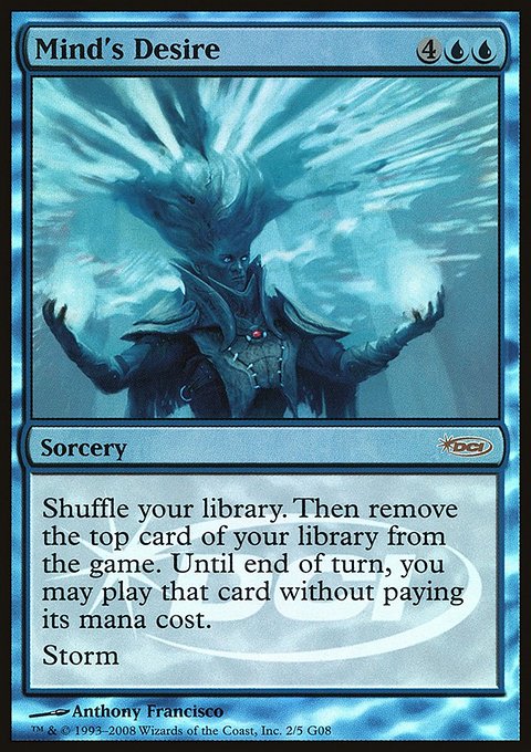 Mind's Desire, Judge Gift Cards 2008 #2, Magic: The Gathering card