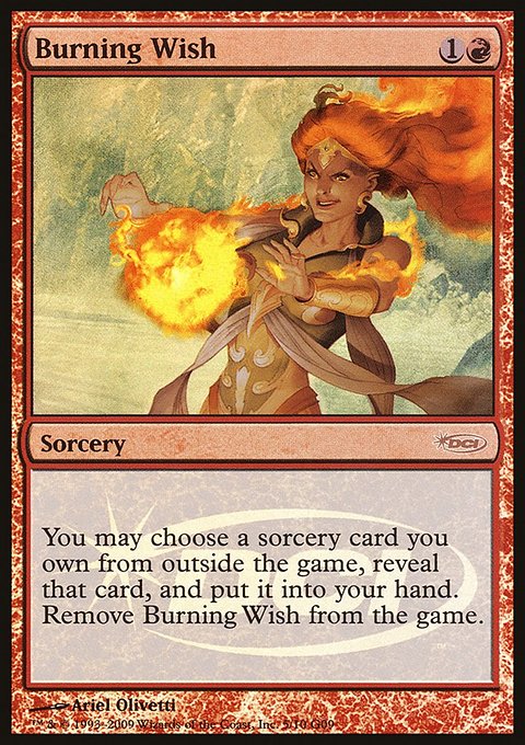 Burning Wish, Judge Gift Cards 2009 #5, Magic: The Gathering card