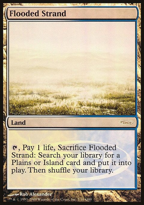 Flooded Strand, Judge Gift Cards 2009 #7, Magic: The Gathering card