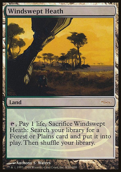 Windswept Heath, Judge Gift Cards 2009 #9, Magic: The Gathering card