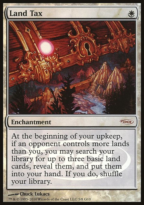 Land Tax, Judge Gift Cards 2010 #5, Magic: The Gathering card