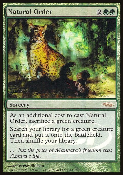 Natural Order, Judge Gift Cards 2010 #2, Magic: The Gathering card