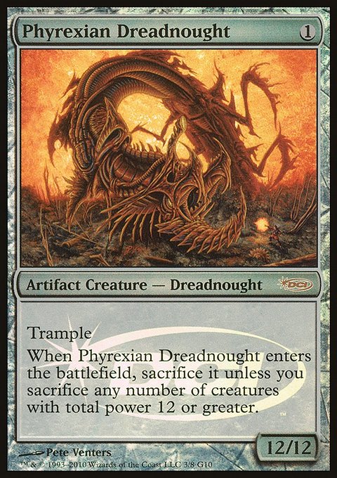 Phyrexian Dreadnought, Judge Gift Cards 2010 #3, Magic: The Gathering card