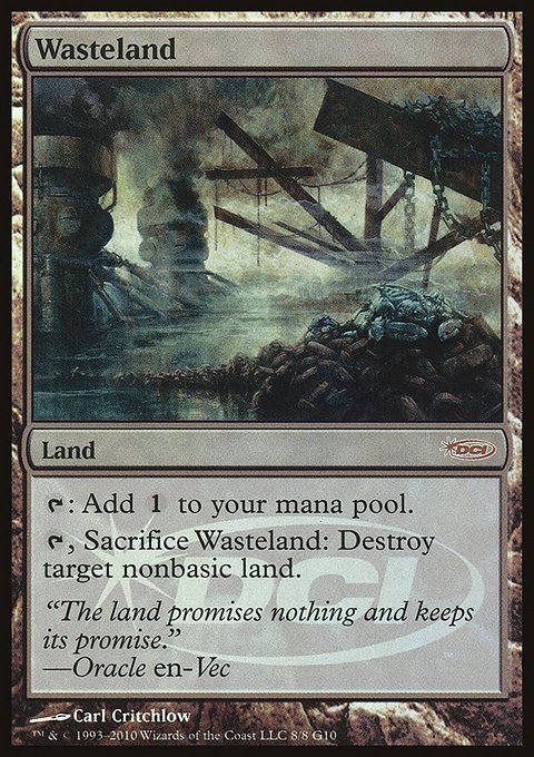 Wasteland, Judge Gift Cards 2010 #8, Magic: The Gathering card