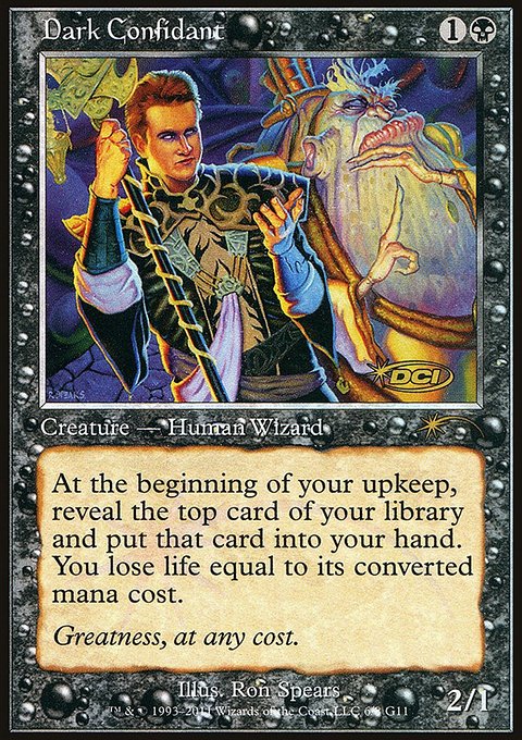 Dark Confidant, Judge Gift Cards 2011 #6, Magic: The Gathering card