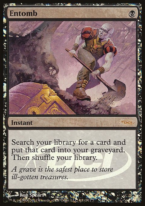 Entomb, Judge Gift Cards 2011 #4, Magic: The Gathering card