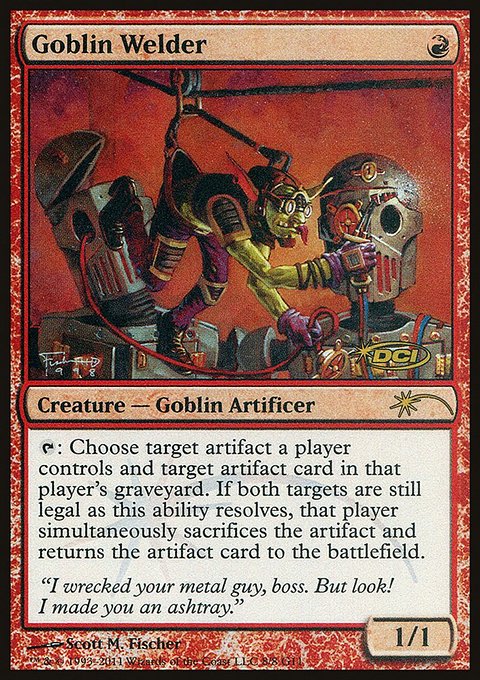 Goblin Welder, Judge Gift Cards 2011 #8, Magic: The Gathering card