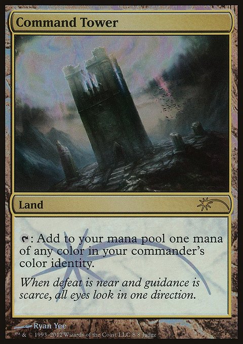 Command Tower, Judge Gift Cards 2012 #8, Magic: The Gathering card