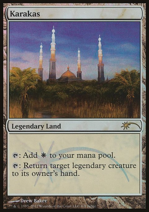 Karakas, Judge Gift Cards 2012 #6, Magic: The Gathering card