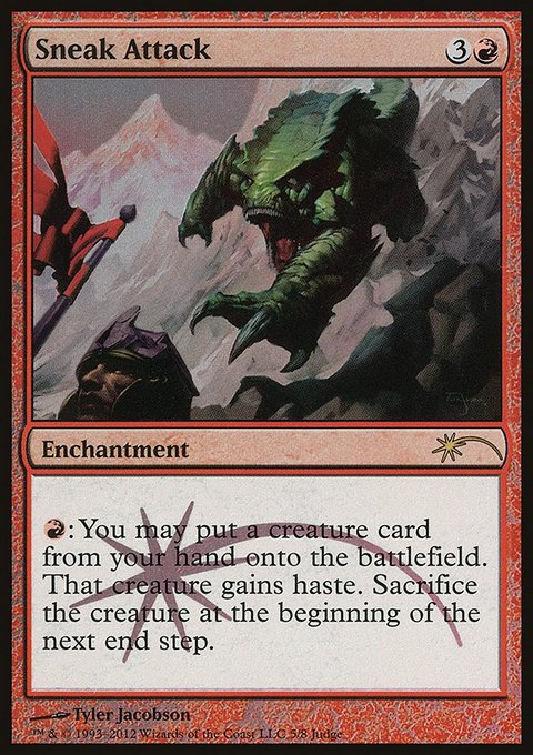 Sneak Attack, Judge Gift Cards 2012 #5, Magic: The Gathering card