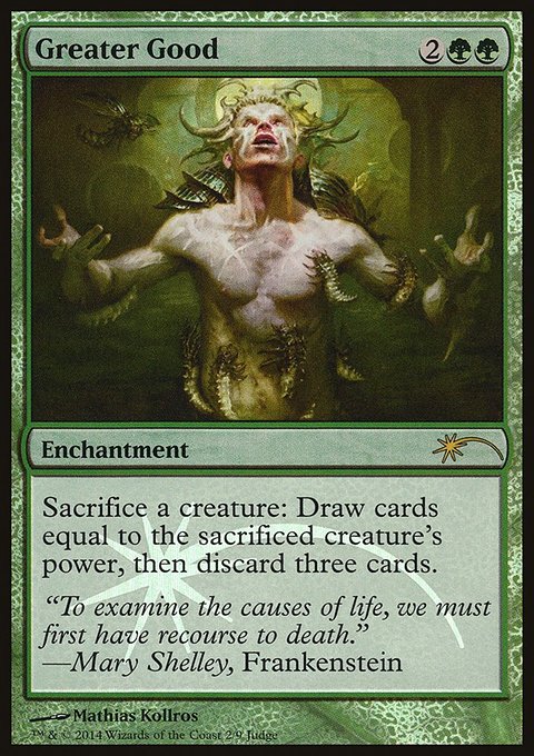 Greater Good, Judge Gift Cards 2014 #2, Magic: The Gathering card
