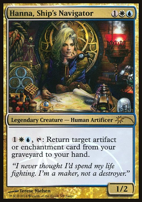 Hanna, Ship's Navigator, Judge Gift Cards 2014 #5, Magic: The Gathering card