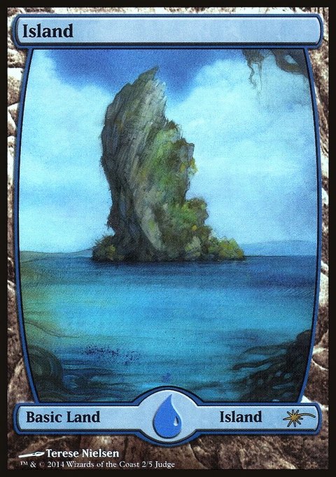 Island, Judge Gift Cards 2014 #2★, Magic: The Gathering card