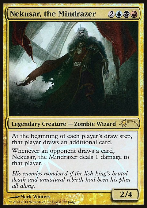 Nekusar, the Mindrazer, Judge Gift Cards 2014 #7, Magic: The Gathering card