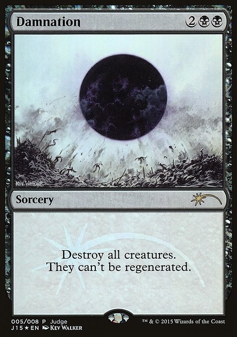 Damnation, Judge Gift Cards 2015 #5, Magic: The Gathering card
