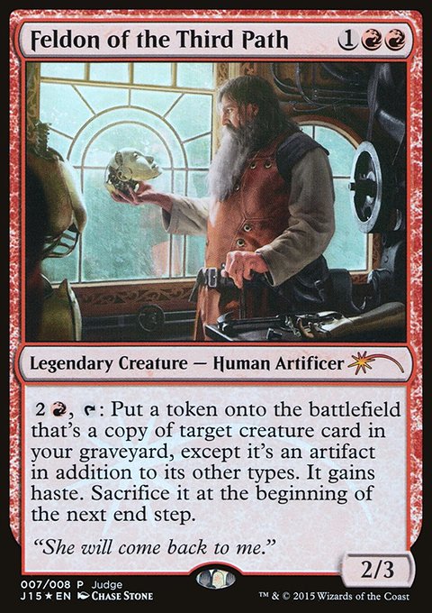 Feldon of the Third Path, Judge Gift Cards 2015 #7, Magic: The Gathering card