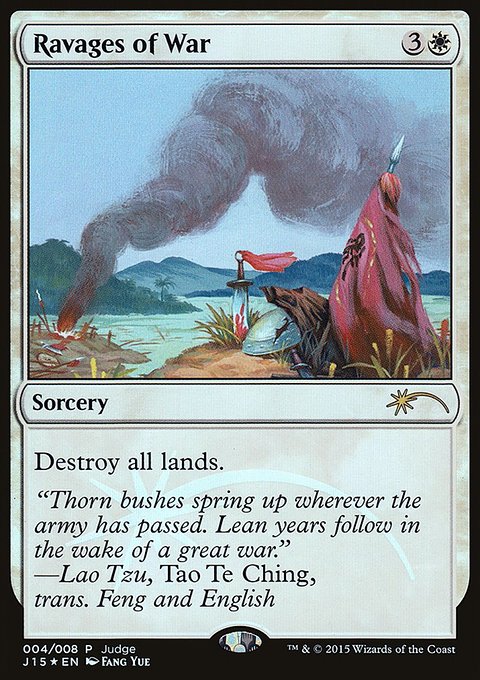 Ravages of War, Judge Gift Cards 2015 #4, Magic: The Gathering card