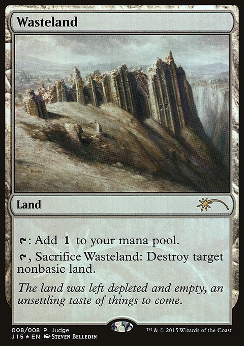 Wasteland, Judge Gift Cards 2015 #8, Magic: The Gathering card
