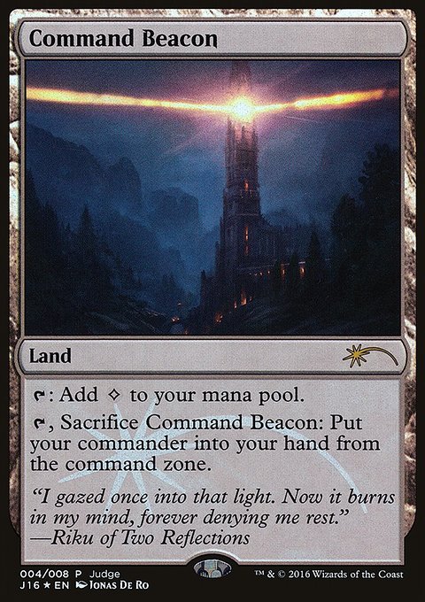 Command Beacon, Judge Gift Cards 2016 #4, Magic: The Gathering card