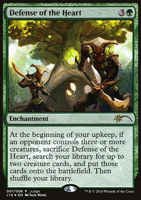 Defense of the Heart, Judge Gift Cards 2016 #7, Magic: The Gathering card