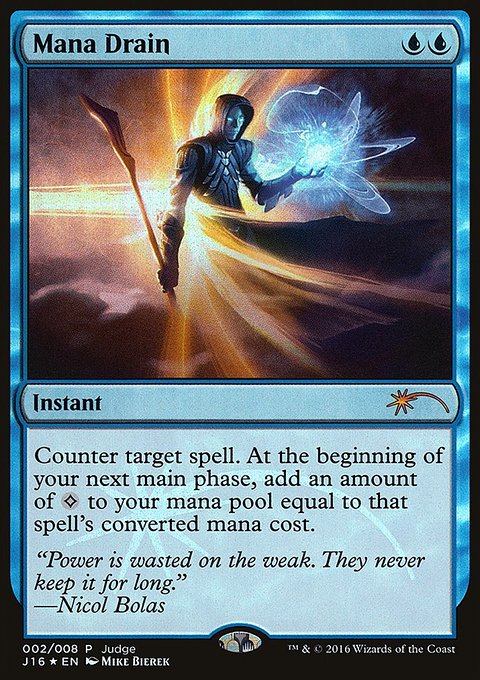 Mana Drain, Judge Gift Cards 2016 #2, Magic: The Gathering card