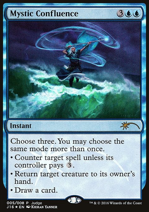 Mystic Confluence, Judge Gift Cards 2016 #5, Magic: The Gathering card