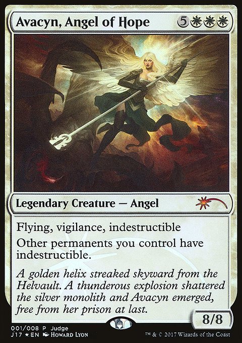 Avacyn, Angel of Hope, Judge Gift Cards 2017 #1, Magic: The Gathering card