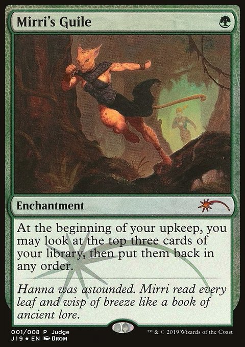 Mirri's Guile, Judge Gift Cards 2019 #1, Magic: The Gathering card