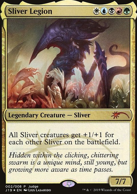 Sliver Legion, Judge Gift Cards 2019 #2, Magic: The Gathering card