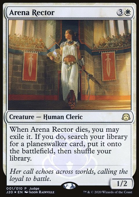 Arena Rector, Judge Gift Cards 2020 #1, Magic: The Gathering card