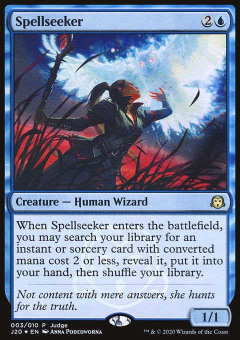 Spellseeker, Judge Gift Cards 2020 #3, Magic: The Gathering card