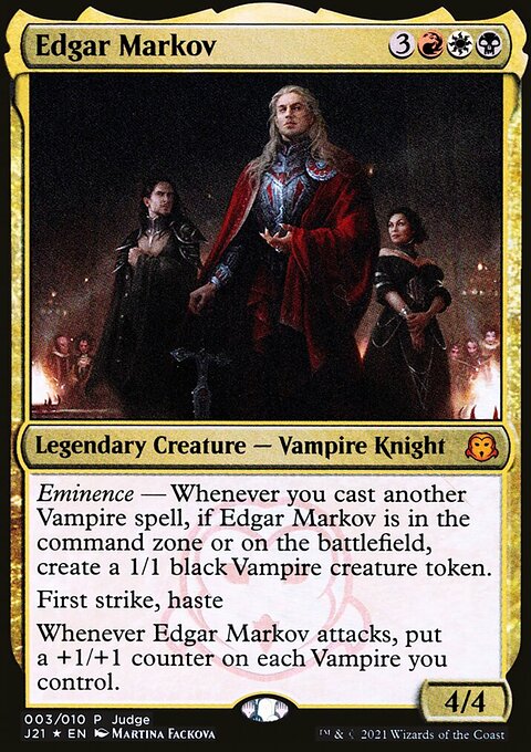 Edgar Markov, Judge Gift Cards 2021 #3, Magic: The Gathering card