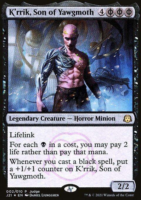 K'rrik, Son of Yawgmoth, Judge Gift Cards 2021 #2, Magic: The Gathering card