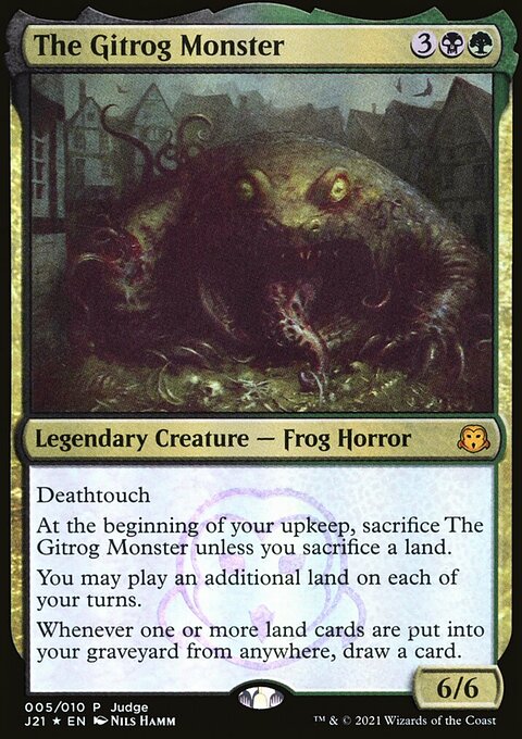 The Gitrog Monster, Judge Gift Cards 2021 #5, Magic: The Gathering card